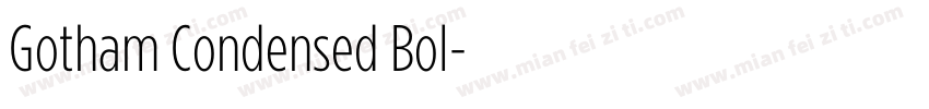 Gotham Condensed Bol字体转换